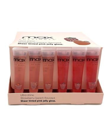 Cherimoya MAX Makeup Clear Lip Polish Bulk (36 Pieces) - Peach/Strawberry | Best International Shipping - Buy Online on GoSupps.com