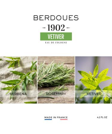 1902 Vetiver Eau de Cologne | Aromatic Fern Long Lasting Scent Made in France | Spray Fragrance for Men and Women with Verbena Rosemary & Vetiver| Luxury Unisex Perfume with Premium Quality 8.3 Fl Oz (Pack of 1) - Buy Online on GoSupps.com