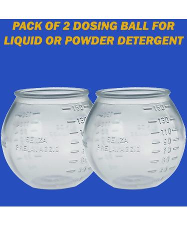 Buy Linen Dosing Ball for Liquid Detergent - 2-Piece Laundry Measuring Cup & Dispenser | Perfect Wash Solutions - Buy Online on GoSupps.com