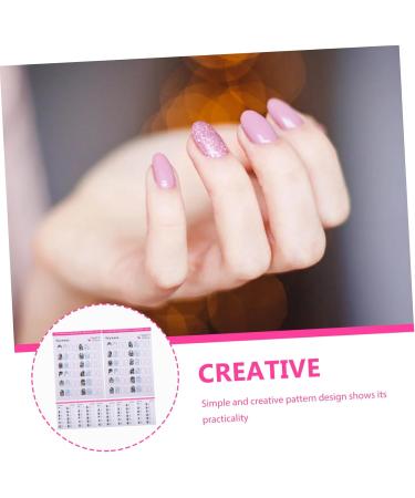 DOITOOL 24 Sheets Coloring Exercise Book Clipper Grippers Nail Stamper Manicure Training Kit Nail Hand Practice Nail Art Art Practice Tool Nail Kits Line Drawing Paper Painted White - Buy Online on GoSupps.com