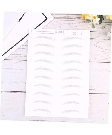 FOMIYES 6 Sheets Pairs Waterproof Stickers Realistic Waterproof Imitation Eyebrows Transfer Stickers Tool 3d - Buy Online on GoSupps.com