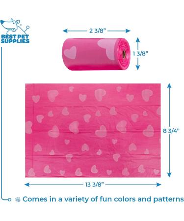 Best Pet Supplies Dog Poop Bags - 150 Leak Proof, Tear Resistant Bags for Outdoor Walking and Travel - Assorted Colors - Buy Online on GoSupps.com