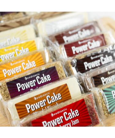 Foodtastic Power Cake Mix Box (12 x 120g) | delicious juicy oat bars | handmade flapjack energy bars made from oat flakes
