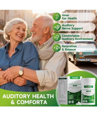 TrySafe 1000mg Hearing Support Formula - Tinnitus Relief for Ringing Ears with 600mg Ginkgo biloba 230mg Lemon Bioflavonoid Complex & Vitamins Support Inner Ears Healthy Auditory Nerve* & Sleep* - Buy Online on GoSupps.com