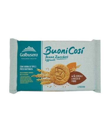 Galbusera 3 x 300 g GALBUSERA GOOD COSI BISCOTTI AI 4 cereals with flour type 2