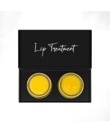 Nuzilicious Mango Lip Mask & Scrub Duo Hydrating & Exfoliating Lip Care with Omega Fatty Acids, Organic Oils & Organic Shea Butter Soft, Smooth, Plump Lips Vegan & Paraben-Free, No Nasties