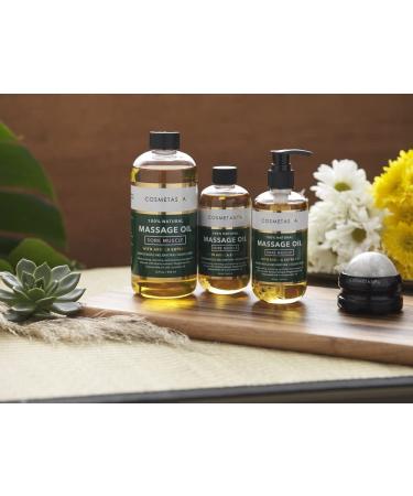 Cosmetasa Sore Muscle Massage Oil with Arnica, Peppermint & Lavender - Soothing Relief for Muscle & Joint Pain - Buy Online on GoSupps.com