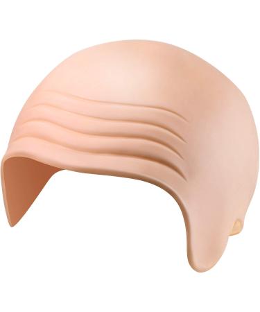 Bald Cap Bald Skin Thick Rubber Head Cap Skin Skull Wig Cap Fancy Dress Cosplay Hat for Kids Adults