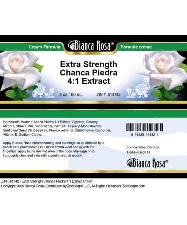 Bianca Rosa Extra Strength Chanca Piedra 4:1 Extract Cream (2 oz ZIN: 514142) - 3 Pack - Buy Online on GoSupps.com