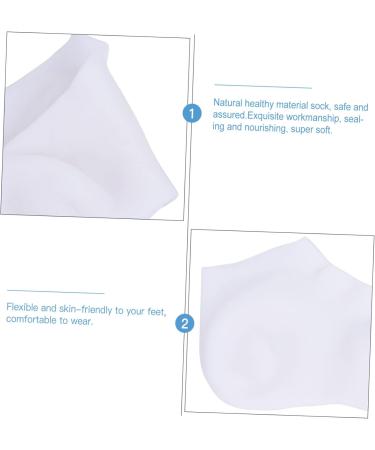 POPETPOP 2 Pairs Protective Socks Spa Cracked Heel Socks Foot Moisturizer for Dry Feet Socks for Dry Cracked Feet Women Aloe Socks Moisturizing Sebs White Miss Moisture Absorption Stocking - Buy Online on GoSupps.com