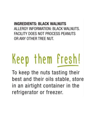 Hammons Black Walnuts 8 oz - Recipe Ready | Highest Protein, Heart Healthy, Non-GMO, Gluten-Free, Top Keto Nut - 8 Ounce Pack - Buy Online on GoSupps.com
