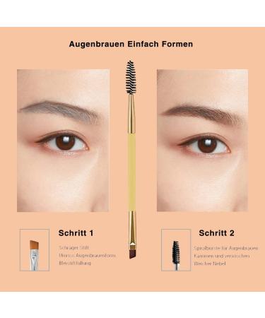 Eyebrow Brush Angled Eyebrow Brush and Spoolie Brush Multifunction Makeup Tools Double Brush Mascara Brush and Eyebrow Comb 4 Pieces (Mixed Colour) - Buy Online on GoSupps.com