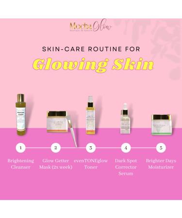 Mocha Glow Brightening Cleanser with Turmeric & Kojic Acid - Acne & Dark Spot Treatment 6 OZ - Buy Online on GoSupps.com