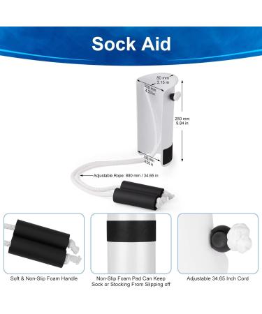 Supegear Sockenhilfe Set - International Sock Remover Aid for Women Men Seniors & Pregnant | Easy White Sock Puller Helper - Buy Online on GoSupps.com