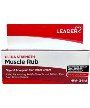 Leader Muscle Rub Deep Penetrating Relief for Sore Muscles and Joints Minor Arthritis and Back Pain Relief Menthol & Methyl Salic - Pack Of 3 - Buy Online on GoSupps.com