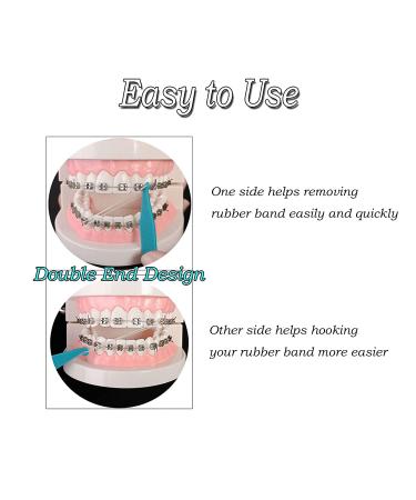 EvaGO 600 Pieces Medium 3.5 Ounce Orthodontic Elastic Rubber Bands  3/16 and 1/4 Inch Rubberbands Fix Tooth Gap with 6 Pieces Free Elastic Placer for Braces 1/4" and 3/16" - Buy Online on GoSupps.com