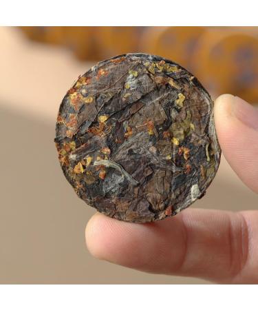HQZM Premium Chinese Osmanthus White Tea Small Cakes 250g Fuding Old White Tea Exquisite and Small - Buy Online on GoSupps.com