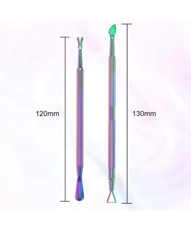 Stainless Steel Cuticle Pusher & Nail Polish Remover Set | opove P1 Color Gradient | Pedicure & Manicure Tool Kit | Buy X7 Get 90% Off - Buy Online on GoSupps.com