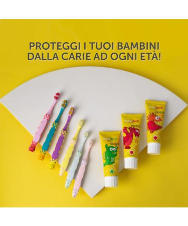  BETADENT Betadent 4 x Baby Toothpaste Kit for Children from 0 to 3 Years without Fluoride Pear Flavour Antiplaque Action Easy Teething Natural Formulation 4 x 75 ml - Buy Online on GoSupps.com