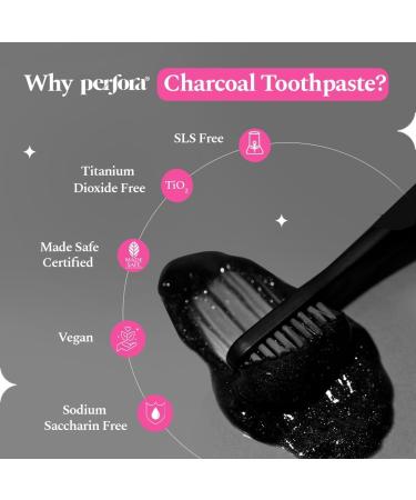 Per ... fora Activated Charcoal Whitening Toothpaste - 100 g | Enamel Safe Teeth Whitening Tooth paste | Removes Coffee Tobacco & Wine Stains | SLS Free Toothpaste For Adults & Kids | Watermelon Mint - Buy Online on GoSupps.com