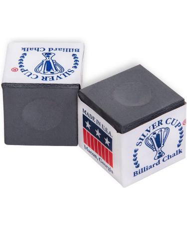 Silver Cup Billiard Chalk - 12 Pack (Charcoal) - Buy Online on GoSupps.com