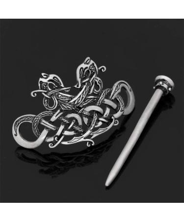 Women Hair Clip Hairpin Vintage Metal Hair Stick Hair Pin Dragon Hair Slide Clip Knot Viking Jewelry Hair Accessory - Buy Online on GoSupps.com