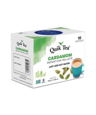 QuikTea Cardamom Chai Tea Latte - 40 Count - All Natural & Preservative Free - Authentic Instant Chai from Assam - Buy Online on GoSupps.com