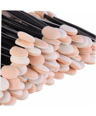 HAPINARY 50 Pcs Cosmetic Eyeshadow Eyeshadow Eyeliner Brushes Dual Sided Eyeshadow Brush Size 1 Black - Buy Online on GoSupps.com