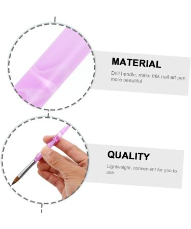 minkissy 1 Set Dust Brush Suit Nail Nylon Brush Nail Line Nail Brush Pen Acrylic Nail Tips Builder Brush Nail Painting Brush Nail Kits Pens 3d Acrylic Rod Tool - Buy Online on GoSupps.com