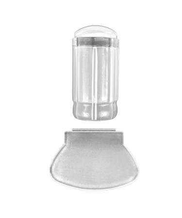 Benoon stamp nail art tool nail stamp removable works of art production with scrapers silicone seal nail stamping printing tips tool for manicure translucent white