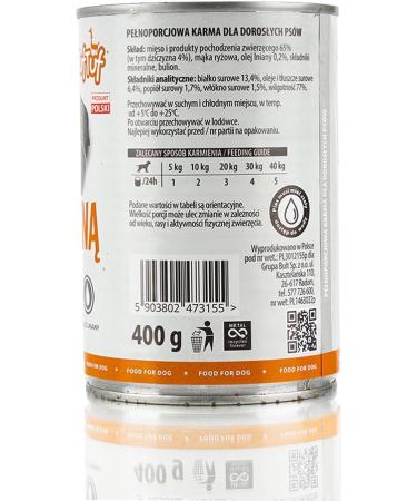 Adult dog food with game - Premium wet food for dogs with wild meat - 400 g - Buy Online on GoSupps.com