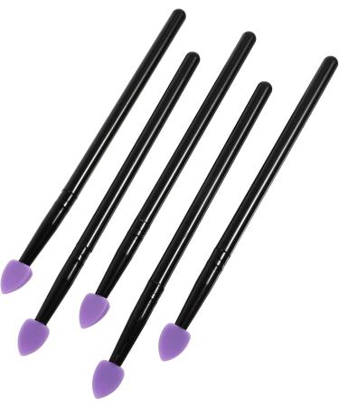 FOMIYES 5pcs Silicone Eyeshadow Brush Makeup Brush Sponge Eyeshadow Brush Eye Cosmetic Brush Simple Suite Purple - Buy Online on GoSupps.com
