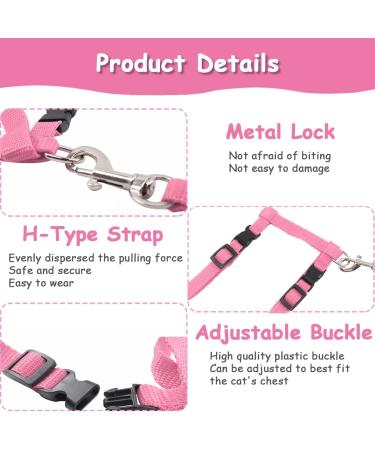 Yutou Soft Cat Dishes & Adjustable Leash Set - Outbreak-Proof Harness for Kittens Puppies & Rabbits - Buy Online on GoSupps.com