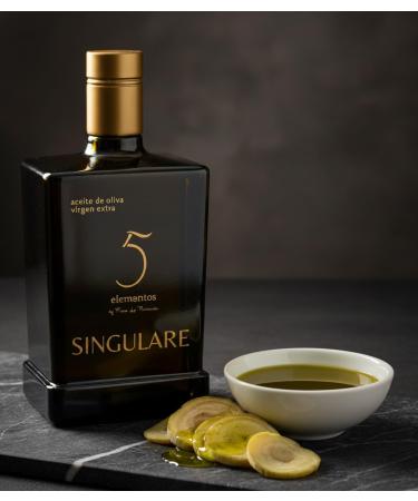 Finca La Pontezuela Some 5 elements virgin olive oil extra premium 500 ml pique oil new campaign 2425 green color and intense taste - Buy Online on GoSupps.com