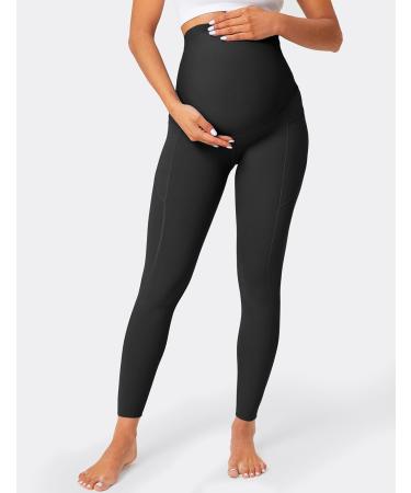 Buy Baydi Women s Opaque Long Pregnancy Leggings with Pockets - High Waist Soft Elastic Maternity Pants in Black - Buy Online on GoSupps.com