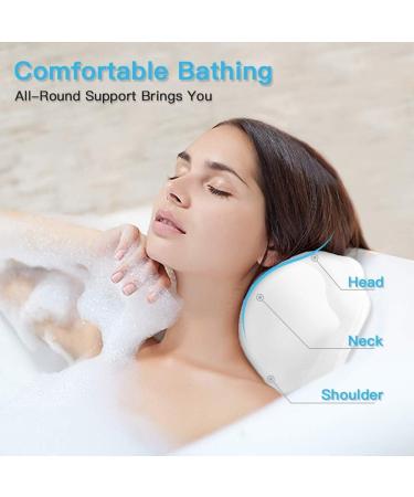 Beautybaby Bathtub Spa Pillow with Non-Slip 8 Suction Cups - Machine Washable Bag Included - Buy Online on GoSupps.com