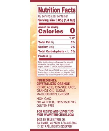 True Orange Shaker Ginger Powder 2.47 oz - Premium Quality - Buy Online on GoSupps.com