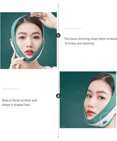 Milisten (Green) V line Belt Chin Cheek Slim Anti Wrinkle Slimming - Buy Online on GoSupps.com