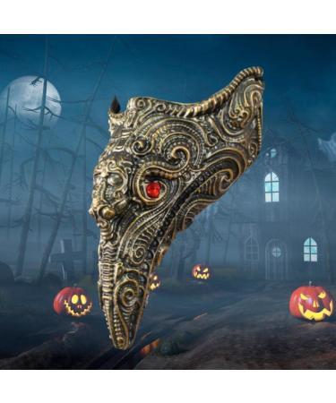 GonetreHalloween Resin Beak Face Cover Punk Face Cover with Rhinestone for Halloween Party Cosplay Costume Dress Up Props Gifts Bar Decors (-10352908) Gonetre7oudwv2i6x-08 - Buy Online on GoSupps.com