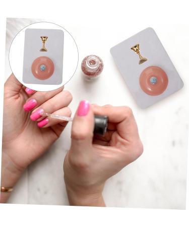 FRCOLOR 1 Set Manicure Practice Base Nail Practice Stand Nail Art Holder Nail Art Practice Holder False Nail Display Nail Art Practice Stand Fingernail Display Stands Resin Nail Supplies 3.5x3.5cm Pink - Buy Online on GoSupps.com