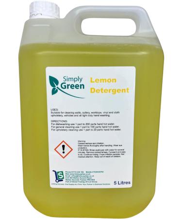 2 x 5 Litre Lemon Detergent for Walls Cutlery and Worktops Simply Green - Buy Online on GoSupps.com