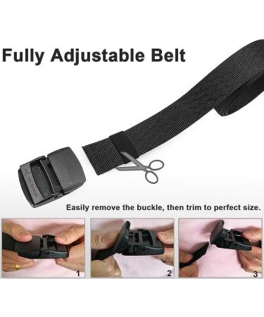 WYUZE 2 Pack Black Nylon Tactical Web Belt 1.5 for Men - Outdoor Military Style, Adjustable Waist size below 42 - Durable & Functional - Buy Online on GoSupps.com