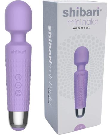 Shibari Mini Halo Handheld Massager - Wireless Rechargeable Wand for Pain Relief and Relaxation (Lilac) - Buy Online on GoSupps.com
