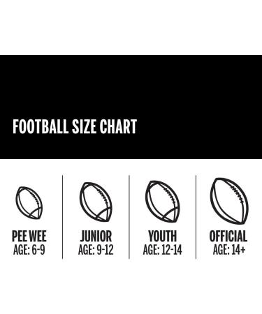 Wilson NCAA Composite Football Pee Wee - Official Size for Youth Football Games - Buy Online on GoSupps.com