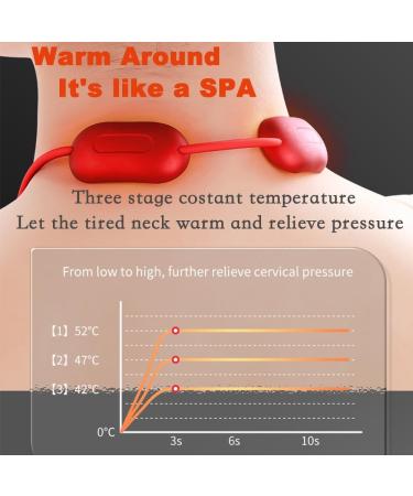 Neck Massage Device with Heat & EMS - Portable Deep Tissue Electrostimulator for Pain Relief | Ideal for Men & Women - Buy Online on GoSupps.com