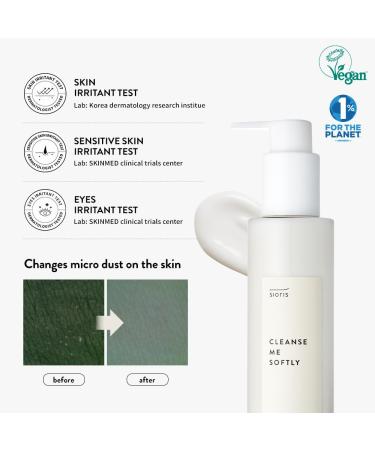 Sioris Cleanse Me Softly Milk Cleanser - Vegan Daily Gentle Cleanser for Dry & Sensitive Skin | Citrus Scent Natural Ingredients - Buy Online on GoSupps.com
