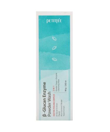 Petitfee B-Glucan Enzyme Powder Wash 2.82 oz - Gentle Exfoliating Cleanser for Radiant Skin - Buy Online on GoSupps.com