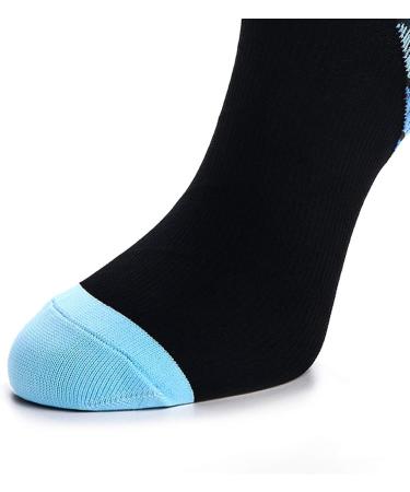 Shop 5 Pairs of Lightweight Compression Sports Socks for Men & Women - Ideal Running & Sneaker Socks | M nner Compression Stockings L Blue - Buy Online on GoSupps.com