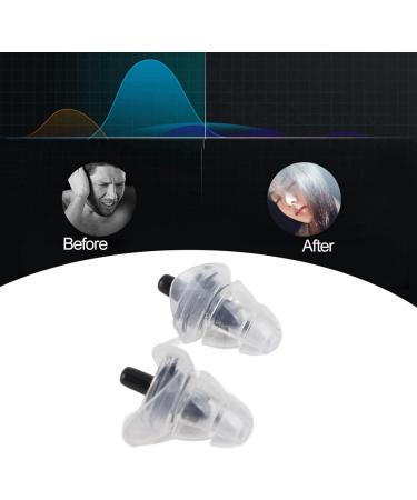 27dB Anti Noise Earplugs for Concerts & Festivals - Premium Hearing Protection with Gel & Filter Technology (Black - Buy Online on GoSupps.com