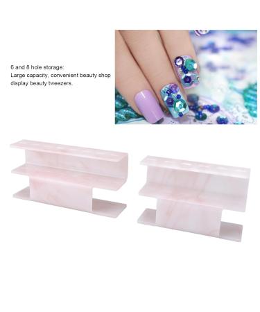 Plastic Tweezing Organizer Rack - 6 & 8 Hole Design for Eyelash & Nail Studios | Robust & Easy to Use Storage Solutions - Buy Online on GoSupps.com